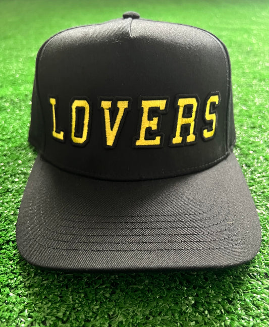 Black n yellow lovers hat