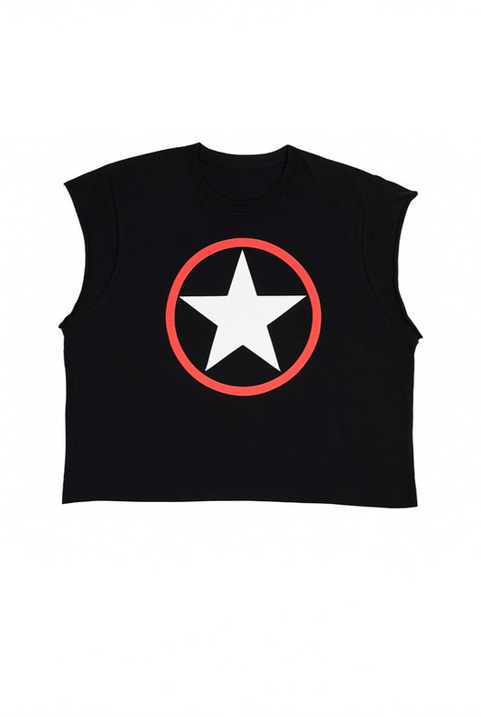 G star crop sleeves tank
