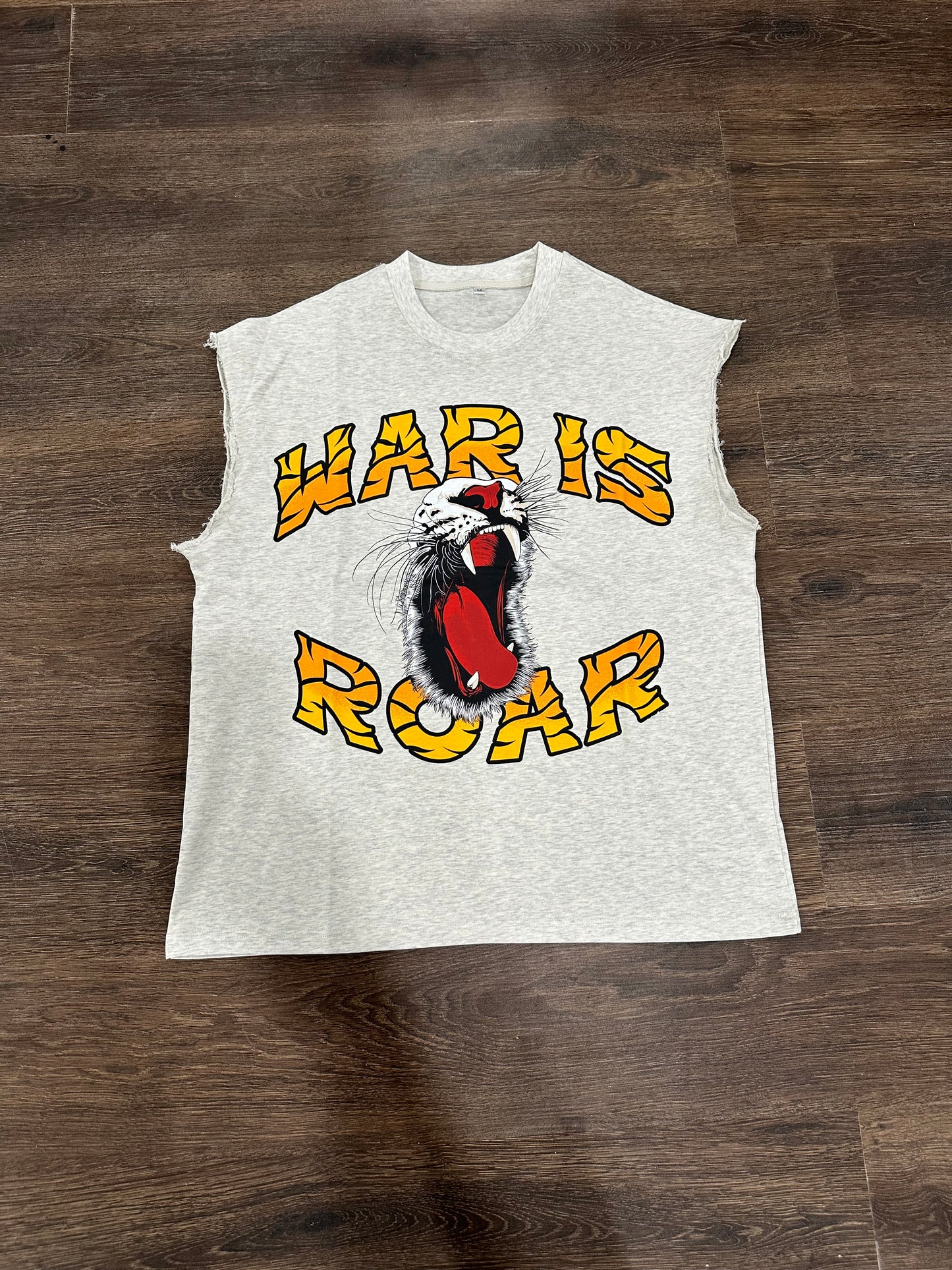 War is roar sleeveless t shirt