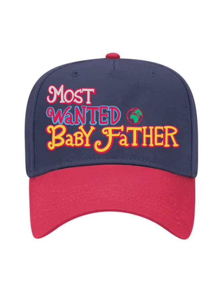 Most wanted baby father trucker two tone red/blue