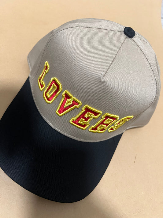 Tan / black lovers trucker